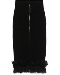 Self-Portrait - X Christopher Kane Ruffle Knit Midi Skirt - Lyst
