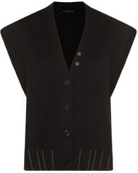Fabiana Filippi - Cardigan mit verzierten Knöpfen - Lyst