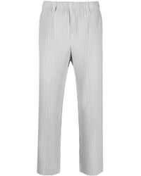 Homme Plissé Issey Miyake - Low-rise Pleated Cropped Trousers - Lyst