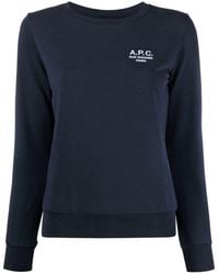 A.P.C. - Sweatshirt With Logo - Lyst