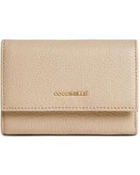 Coccinelle - Medium Metallic Soft Grained Wallet - Lyst
