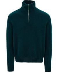 Ferragamo - Jersey De Cashmere Con Cuello Alto - Lyst