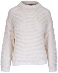 Twp - Round-Neck Long-Sleeve Sweater - Lyst