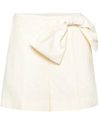 Chloé - Bow Detail Shorts - Lyst