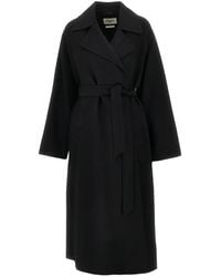 Weekend by Maxmara - Manteau À Taille Ceinturée - Lyst