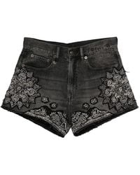 R13 - Short Frangé À Imprimé Bandana X-Bf - Lyst