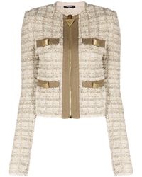 Balmain - Giacca Con Zip - Lyst