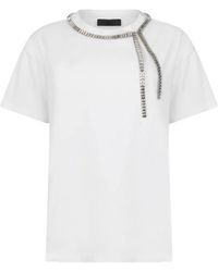 Liu Jo - Embellishment-Detail T-Shirt - Lyst