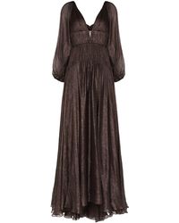 Maria Lucia Hohan Metallic Avondjurk - Bruin