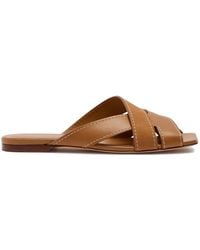 Tod's - Crossover-Strap Square-Toe Sandals - Lyst