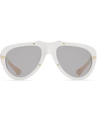 Burberry - Shield Mask Pilot-frame Sunglasses - Lyst
