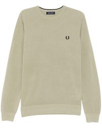 Fred Perry - Pique Stitch Jumper - Lyst