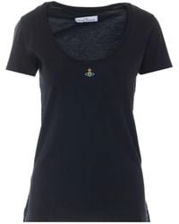 Vivienne Westwood - Lollo Orb-Embroidered T-Shirt - Lyst