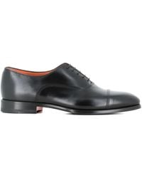 Santoni - Cap-Toe Lace-Up Oxford Shoes - Lyst