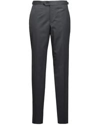 Isaia - Pantalon En Laine À Boutonnière - Lyst
