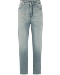 Marc Cain - Logo-Patch Belt-Loop Jeans - Lyst