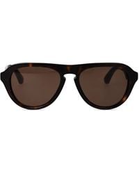 Burberry - 0Be4437U Zonnebril Met Rond Montuur - Lyst