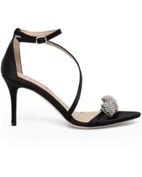 Custommade• - 85Mm Crystal-Embellished Satin Pumps - Lyst
