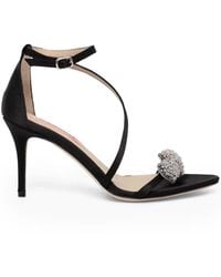 Custommade• - 85Mm Crystal-Embellished Satin Pumps - Lyst