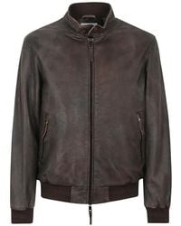 S.W.O.R.D - Zip-Up Leather Jacket - Lyst