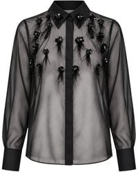 Nenette - Frangi Embellished-Detail Shirt - Lyst