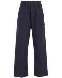 MM6 by Maison Margiela - Overdyed Gabardine Wide-Leg Trousers - Lyst