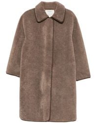 Yerse - Jas Van Imitatielammy Met Paspelafwerking - Lyst