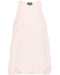 Giorgio Armani - Glitter-Detail Top - Lyst