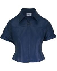 Akris Punto - Zip-Up Leather Jacket - Lyst