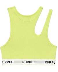 Purple Brand - Cut-Out Cropped Top - Lyst