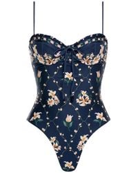 Agua Bendita - Maillot De Bain Maria Ebano Promesa À Fleurs - Lyst