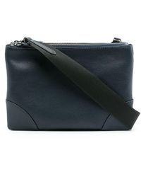 Sarah Chofakian Leather York Crossbody Bag - Blue