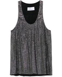 GIUSEPPE DI MORABITO - Rhinestone-Embellished Tank Top - Lyst