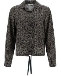 Herno - Blouse Met Gestrikte Taille En Patroon - Lyst