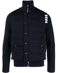 Thom Browne - Stripe-detail Padded Jacket - Lyst