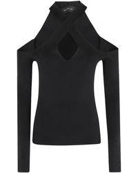 FEDERICA TOSI - Cold-Shoulder Criss-Cross Top - Lyst