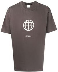 Ksubi - Offline Slogan-print Cotton T-shirt - Lyst