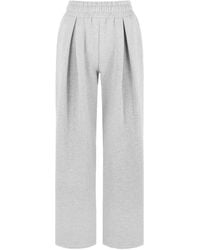 Manière De Voir - Fanny Straight Leg Box Pleat Joggers - Lyst