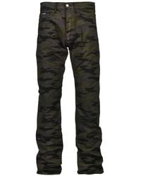 lifeiswar - Camouflage-Print Straight-Leg Trousers - Lyst