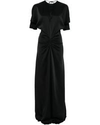 Victoria Beckham - Robe Mi-Longue À Taille Froncée - Lyst