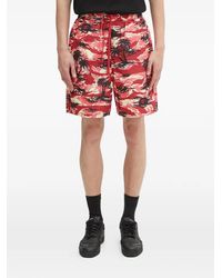 A Bathing Ape - Palm Tree Camo Relaxed Fit Beach Shorts - Lyst
