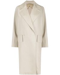 Max Mara - Doppelreihiger Mantel mit fallendem Revers - Lyst