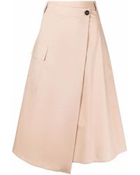 Woolrich - Gonna Midi A Trapezio In Popeline - Lyst