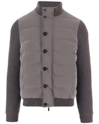 Moorer - Quilted-Knit Hybrid Jacket - Lyst