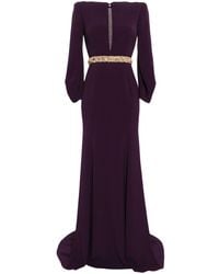 Jenny Packham - Layla Crystal-Embellished Crepe Gown - Lyst