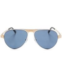 Cartier - Pilot-Frame Sunglasses - Lyst