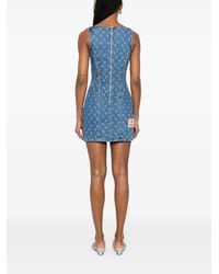 mini day dress Flora Day Strapless Floral Embellished Mini Dress Pale Pink