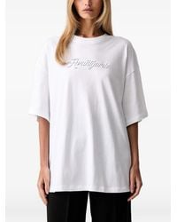 ARMANI EXCHANGE - Logo-Print Oversized T-Shirt - Lyst