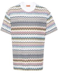 Missoni - T-shirt en coton à motif zig-zag - Lyst