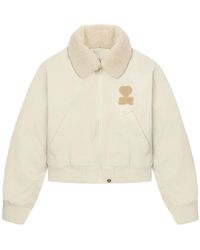 A Bathing Ape - Shearling Collar Patch Jacket - Lyst